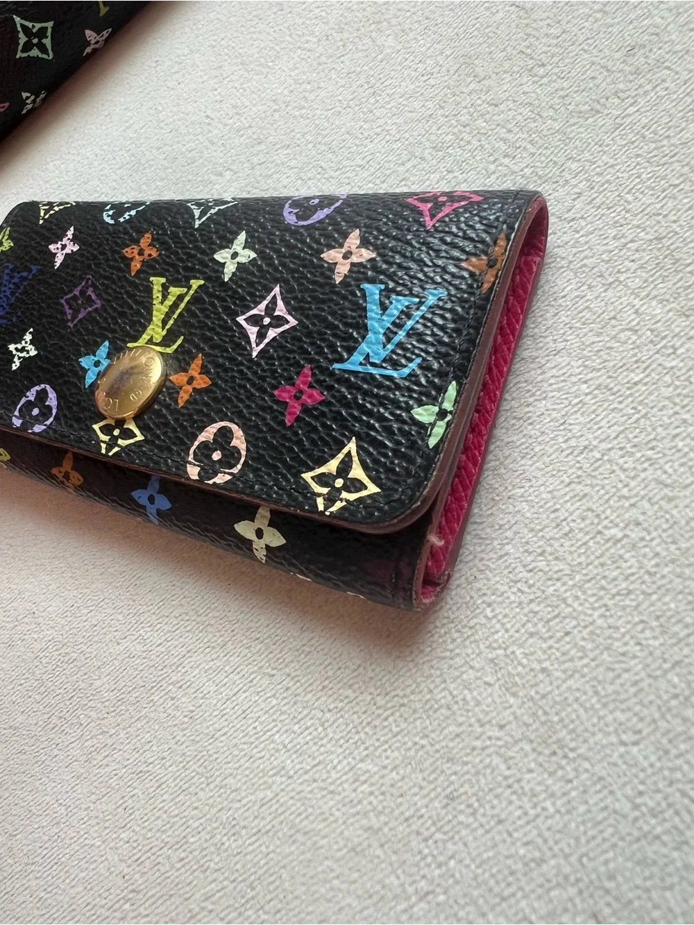 Louis Vuitton Mulicolor set wallet and keys holder